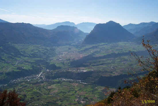 Veduta su Bleggio e Lomaso, Val Giudicarie