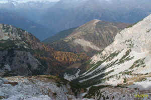 Pian del Nardis visto dalla "Scala Santa", vicinanze rifugio 12 Apostoli