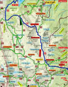 cartina  traversata Andalo Lago di Tovel via Val Scura