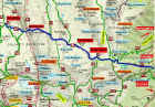 Cartina traversata Gruppo Brenta da Passo Grost ad Andalo