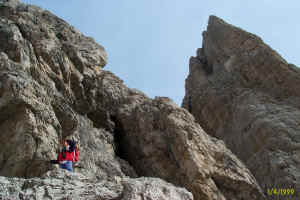 Sulla via ferrata Ottone Brentari, Dolomiti di Brenta