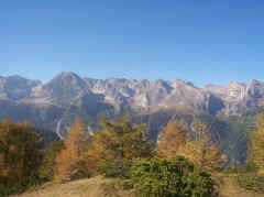 La catena settentrionale del Brenta da Malga Termoncello (77k)
